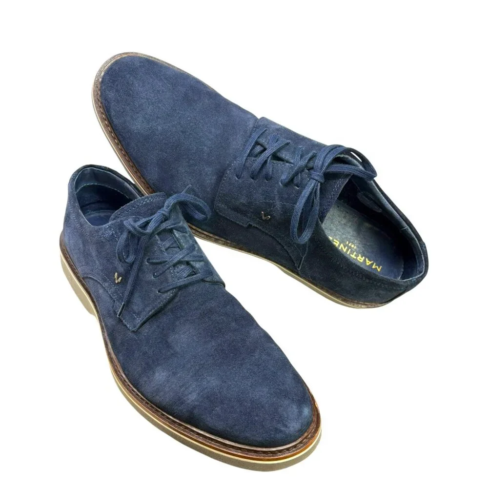 Martinelli 1973 Watford Navy‎ Blue Suede Derby